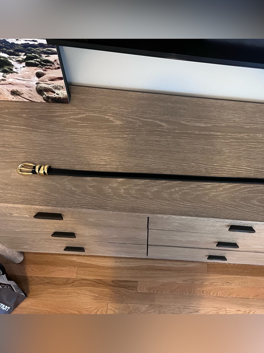 Black Triple Loop Black Belt - Madewell. Size M - Picture 4 of 7